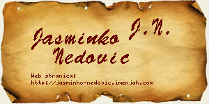 Jasminko Nedović vizit kartica